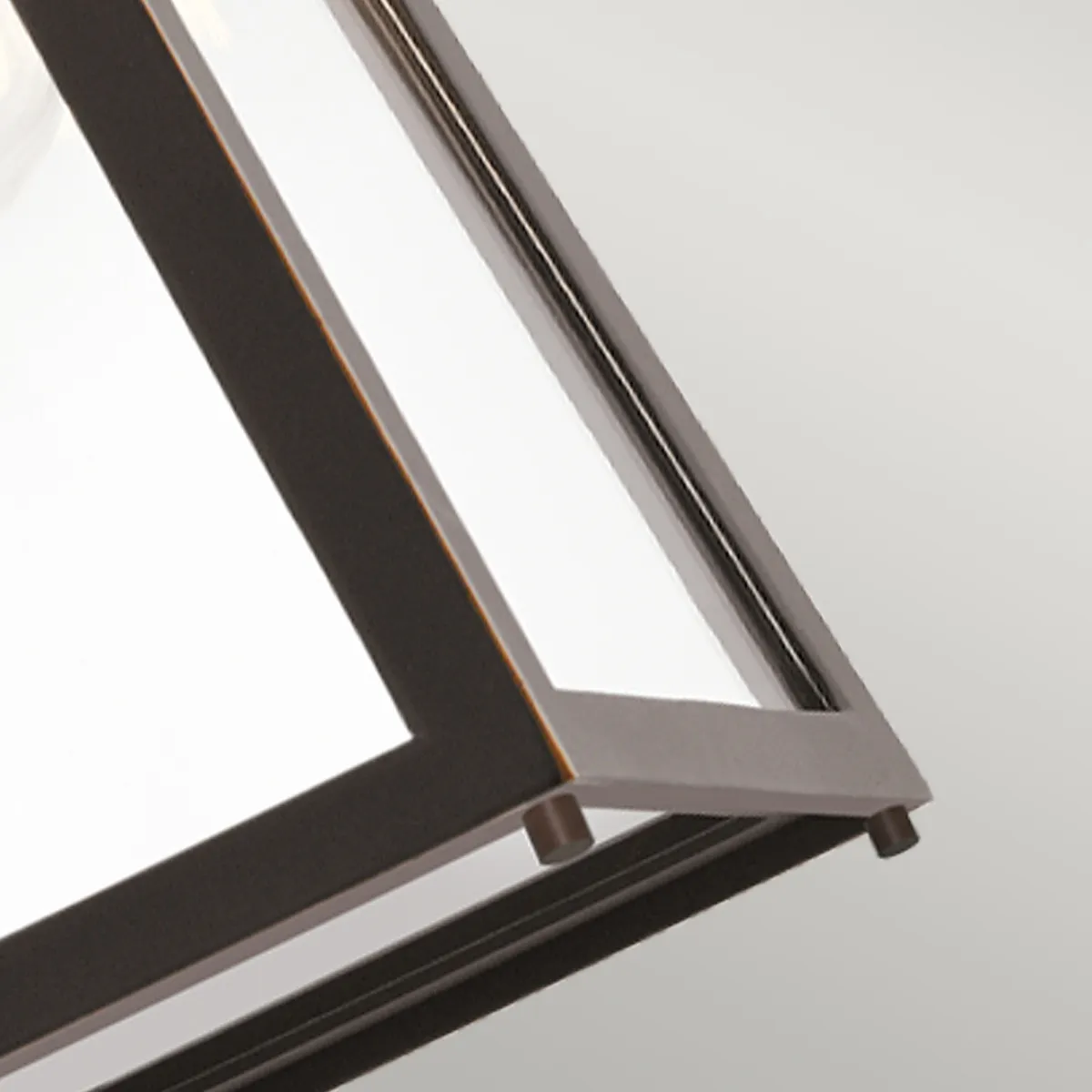 Kichler  Lanterna da parete piccola moderna a 1 luce struttura in alluminio e vetro Delison - 60W