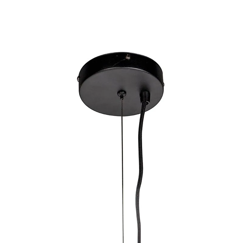 Lampada a sospensione moderna rotonda nera 70 cm - Filo