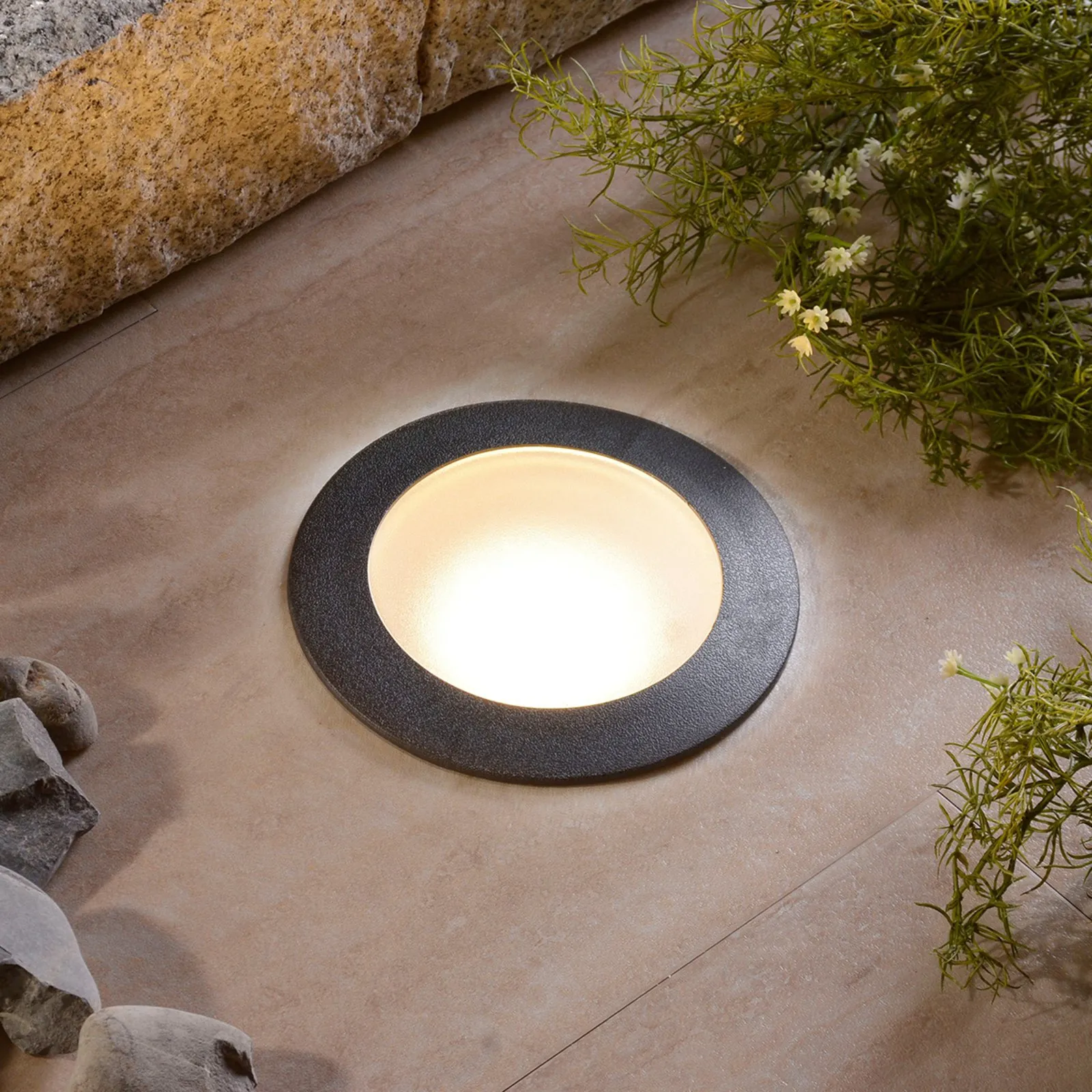 Lampada da interrare Ceci 160 rotonda nero 10W CCT