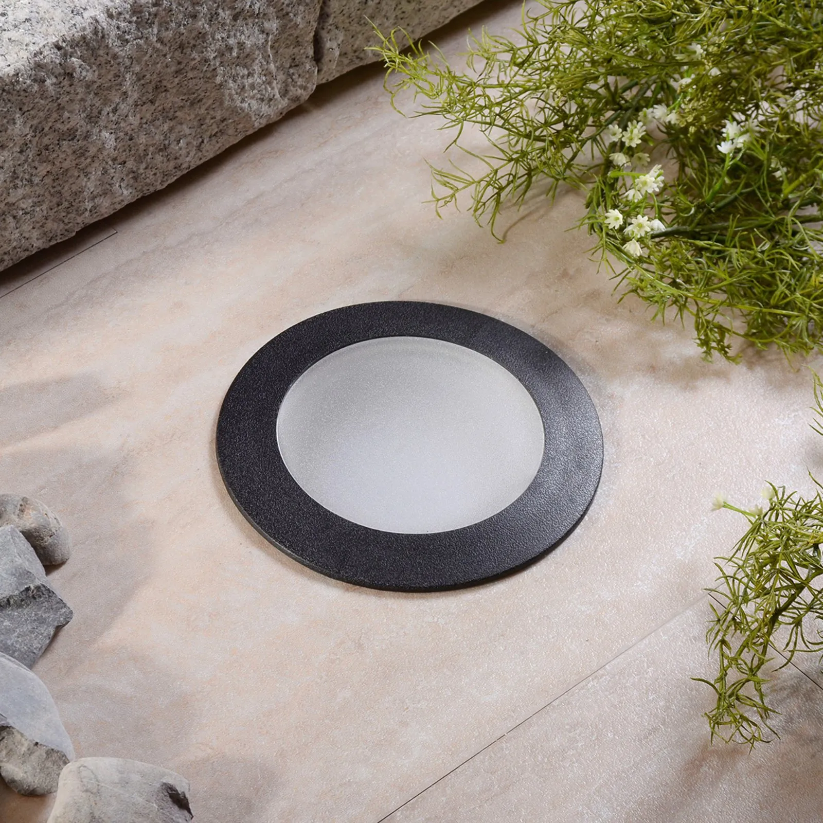 Lampada da interrare Ceci 160 rotonda nero 10W CCT
