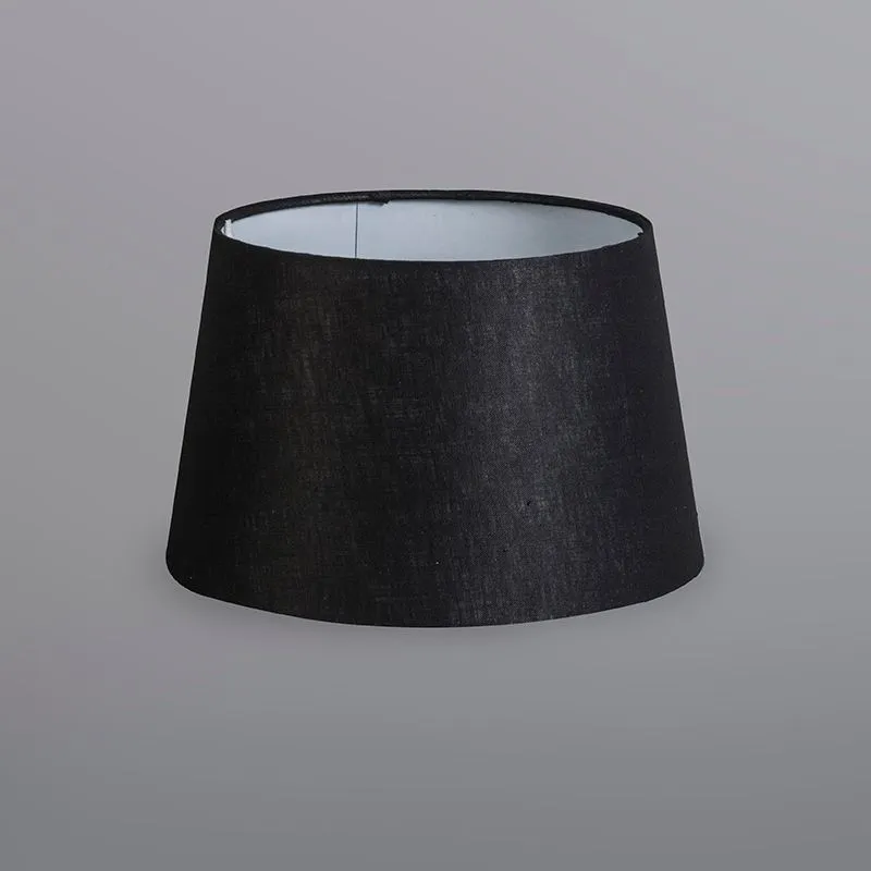 Lampada da tavolo country marrone con paralume nero - Arta XS vintage