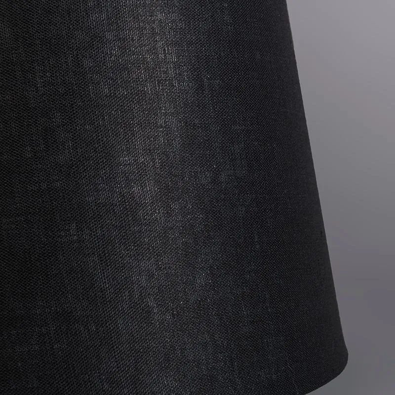Lampada da tavolo country marrone con paralume nero - Arta XS vintage