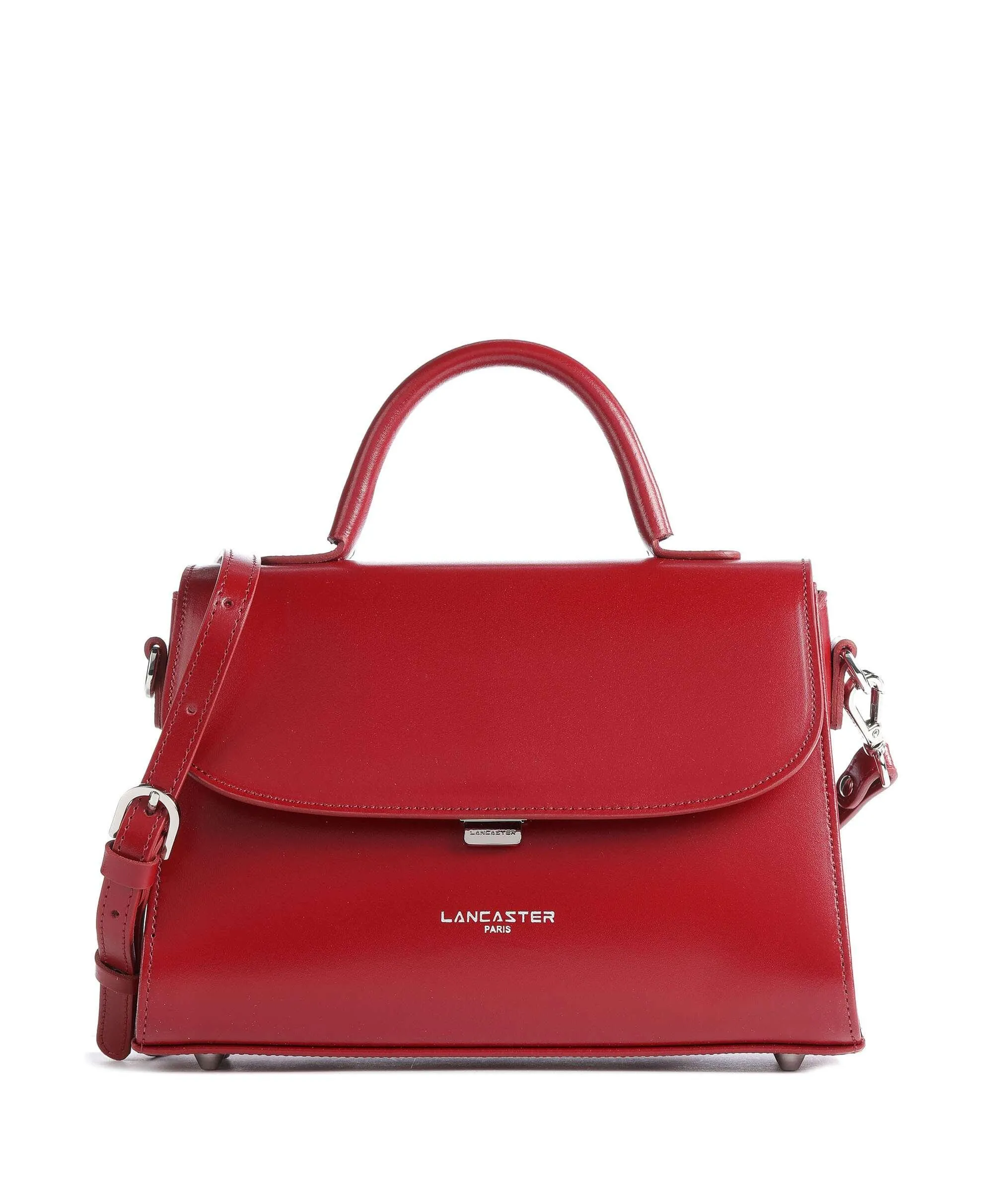 Lancaster Suave Even Borsa a mano pelle di vacchetta liscia rosso scuro  