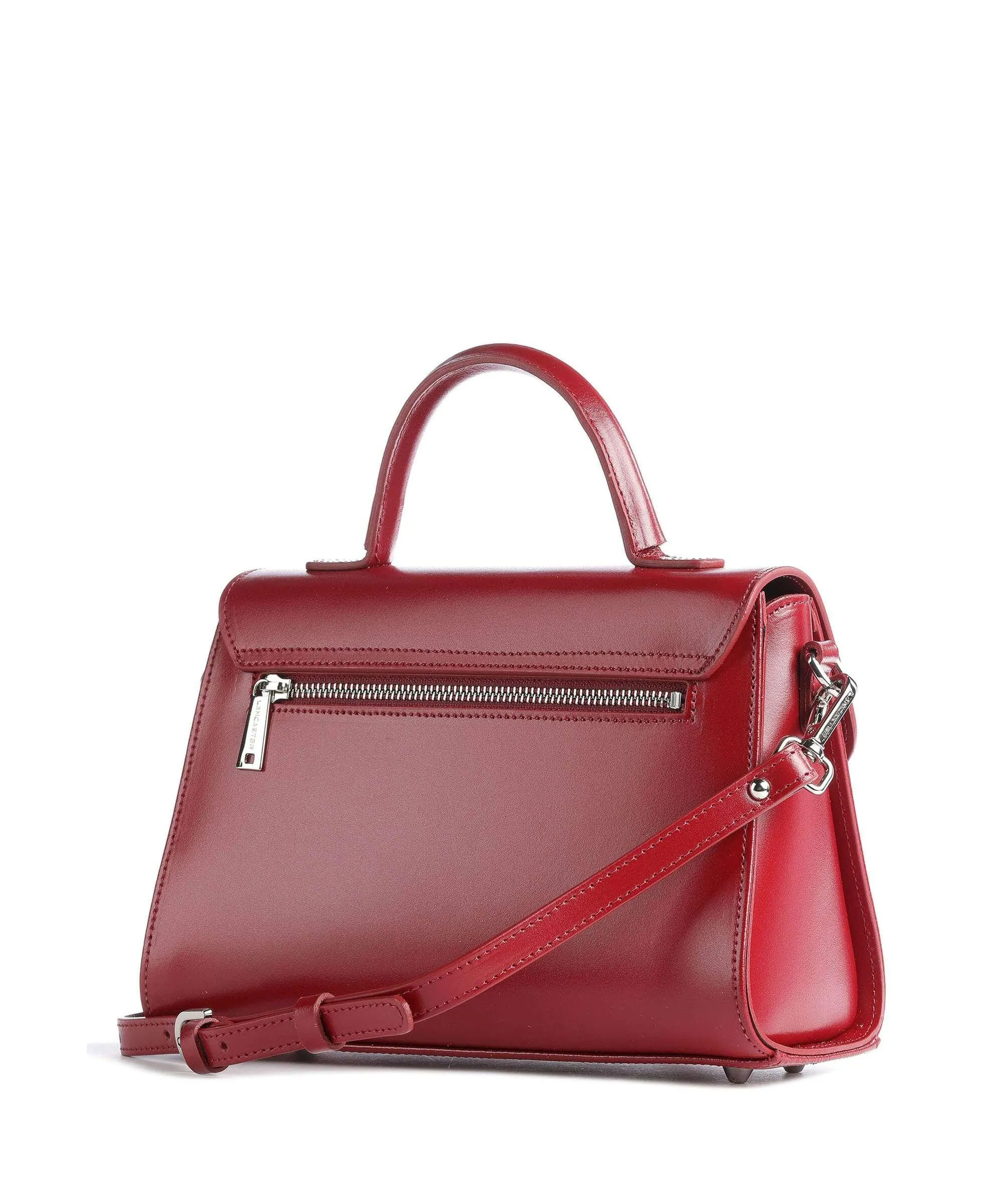  Lancaster Suave Even Borsa a mano pelle di vacchetta liscia rosso scuro  