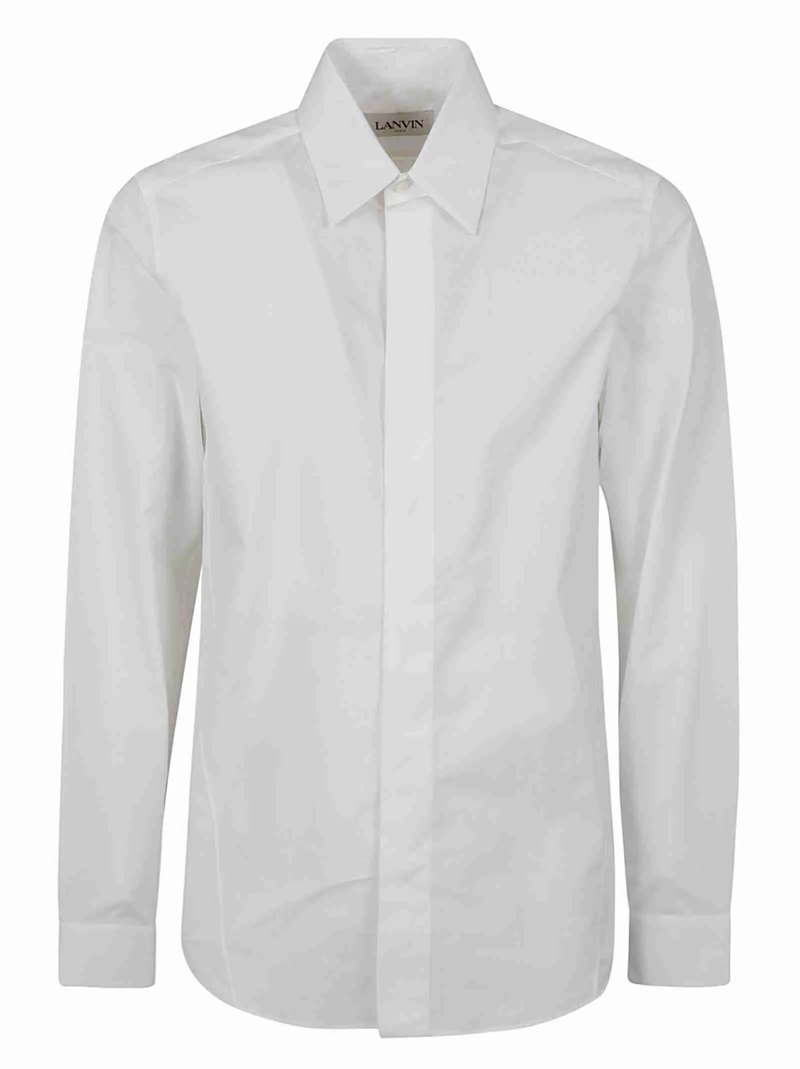 LANVINSLIM FIT SHIRT IN POPLIN Optic white