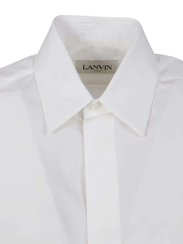 LANVINSLIM FIT SHIRT IN POPLIN Optic white