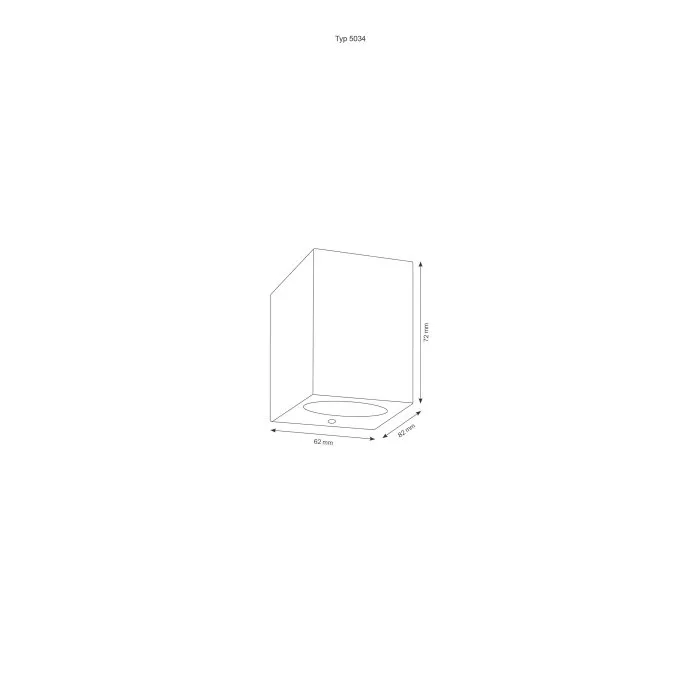 LCD 5034 Applique da esterno LED Nero, 1-Luce