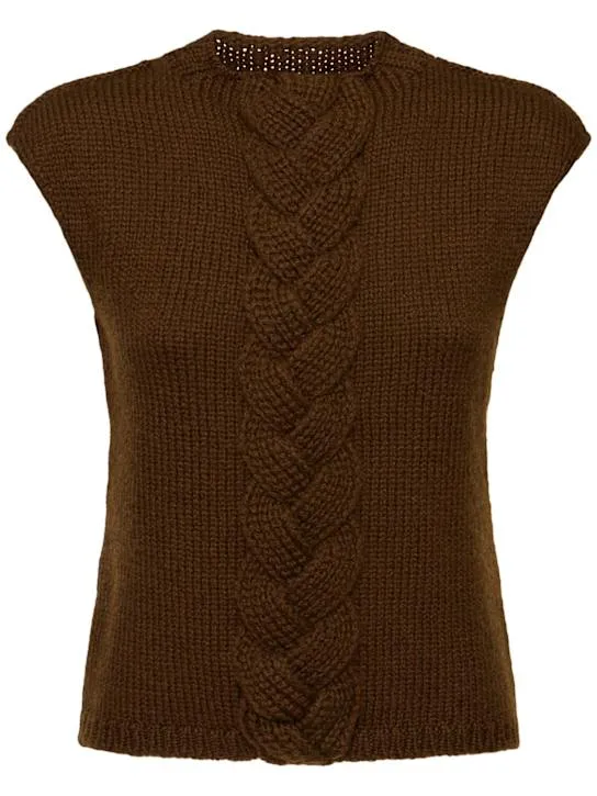 Lemaire Gilet in maglia di misto lana 