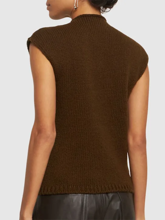 Lemaire Gilet in maglia di misto lana 