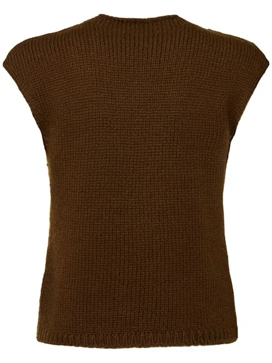 Lemaire Gilet in maglia di misto lana 