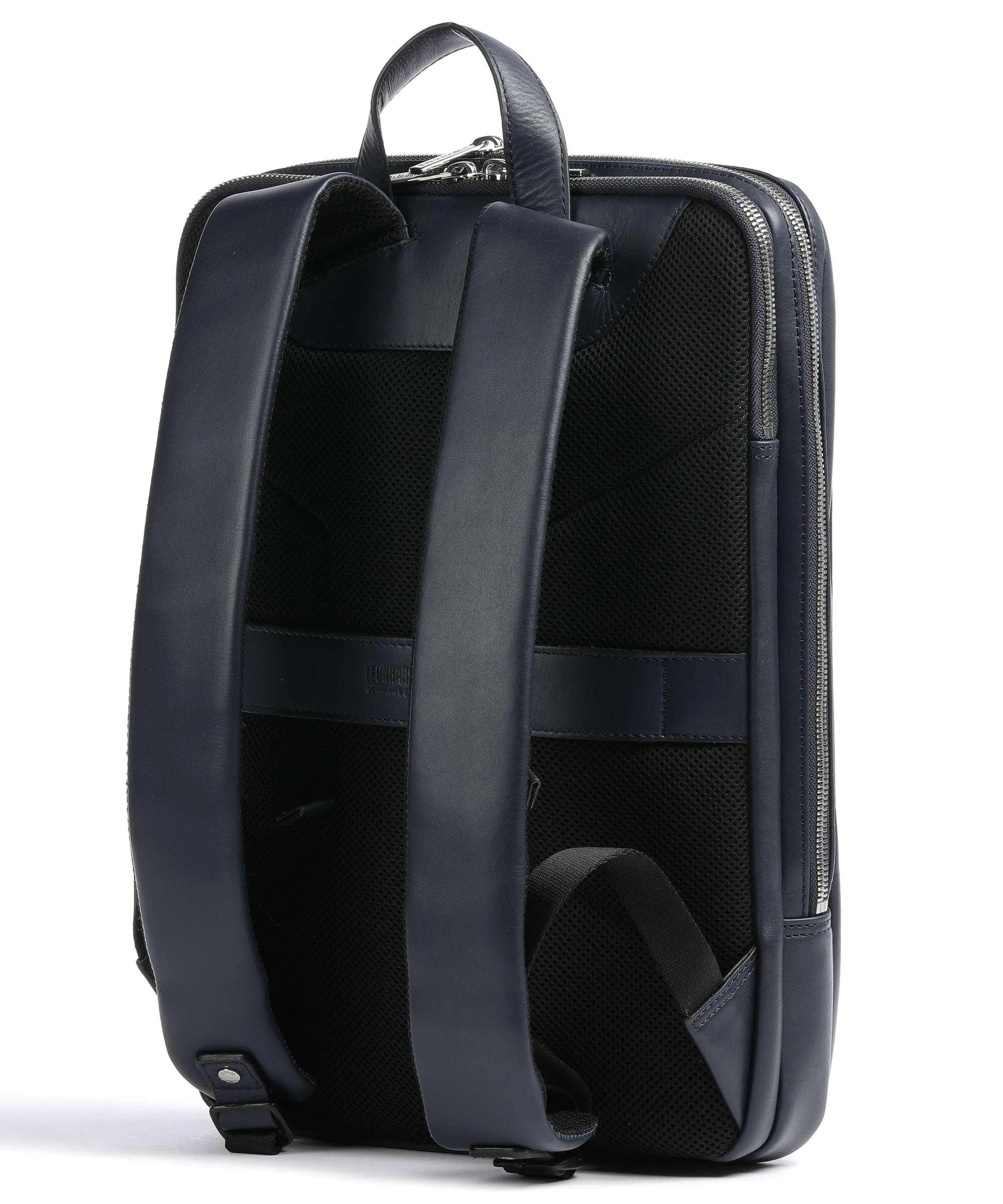  Leonhard Heyden Montreal Zaino 15″ pelle di vacchetta finemente grana navy  