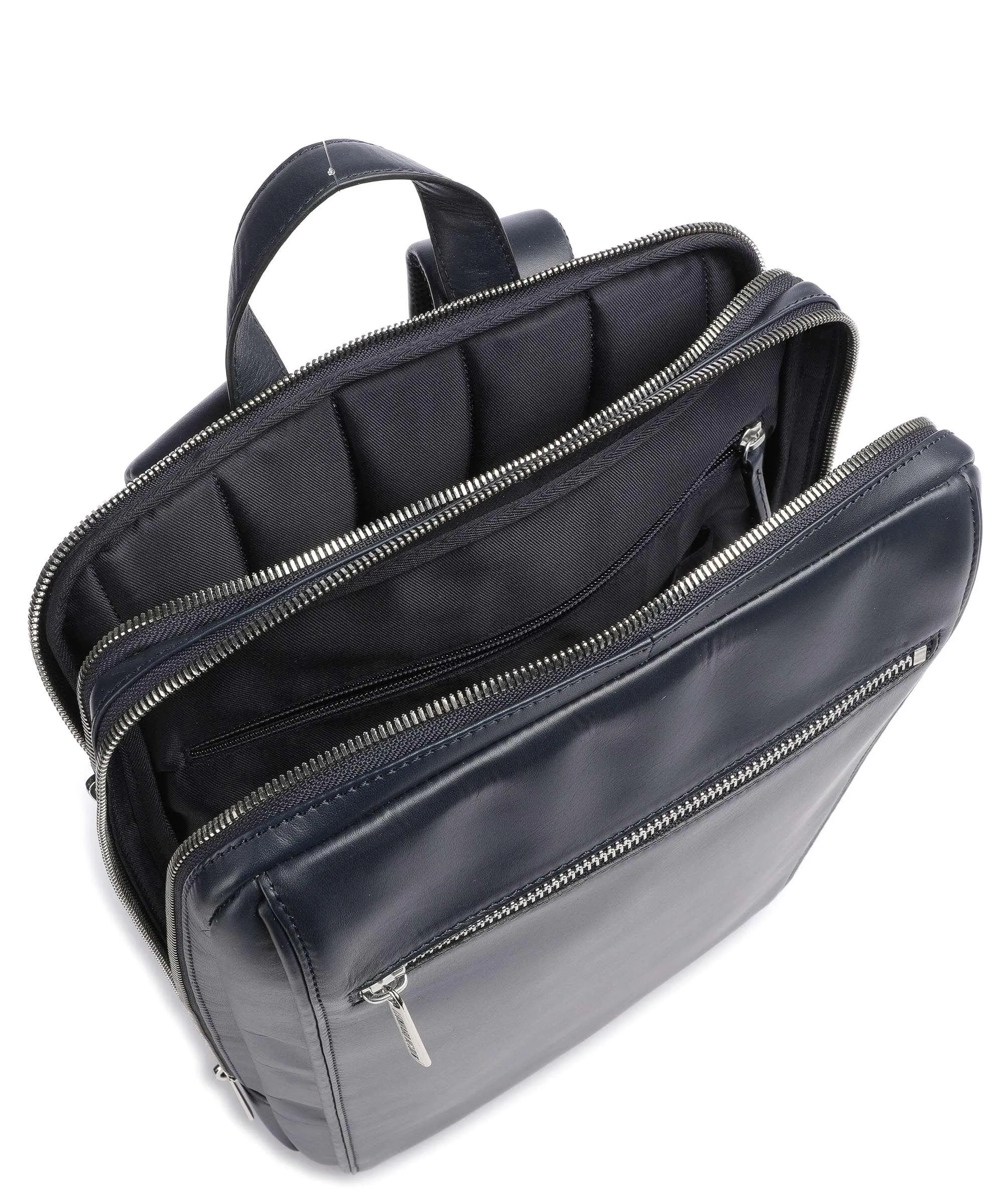  Leonhard Heyden Montreal Zaino 15″ pelle di vacchetta finemente grana navy  