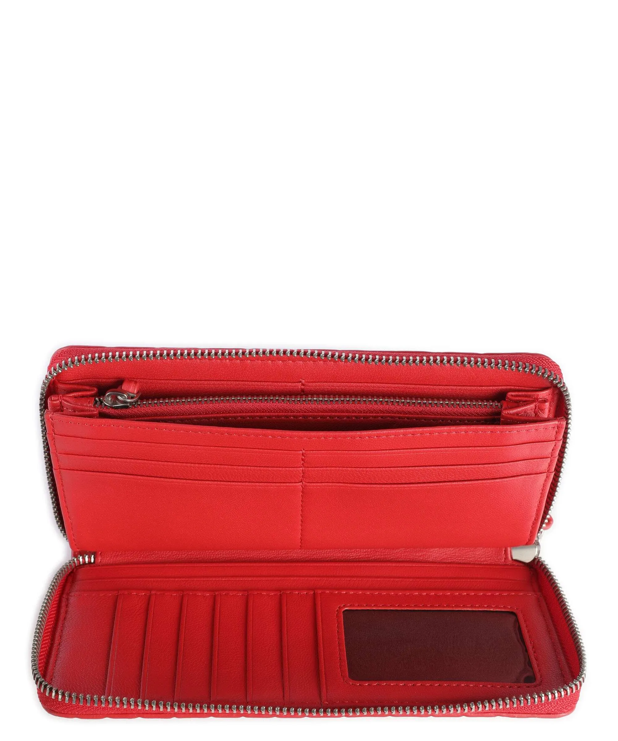  Liebeskind Gigi Waxy Croco Portafoglio pelle in rilievo rosso  