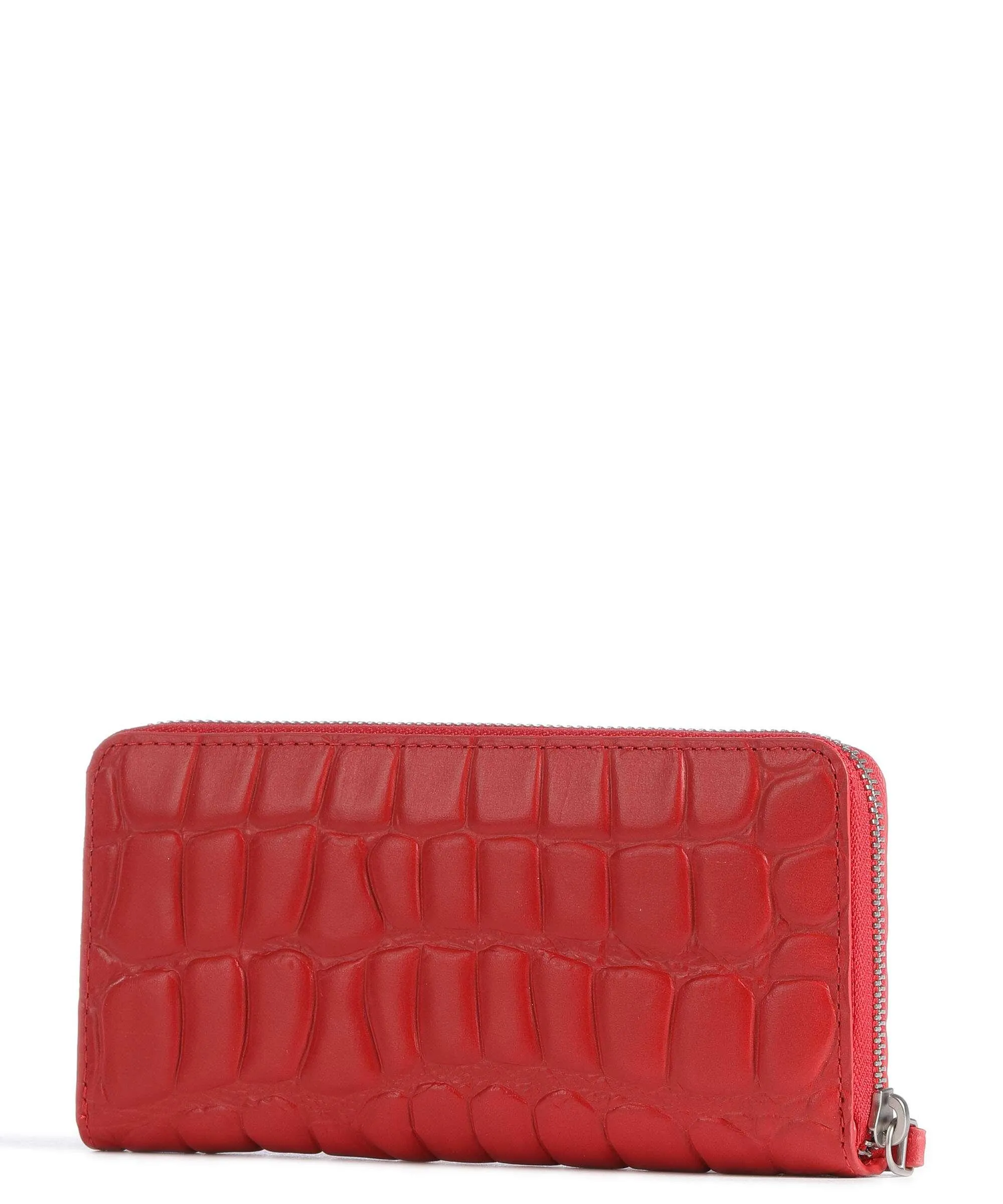  Liebeskind Gigi Waxy Croco Portafoglio pelle in rilievo rosso  