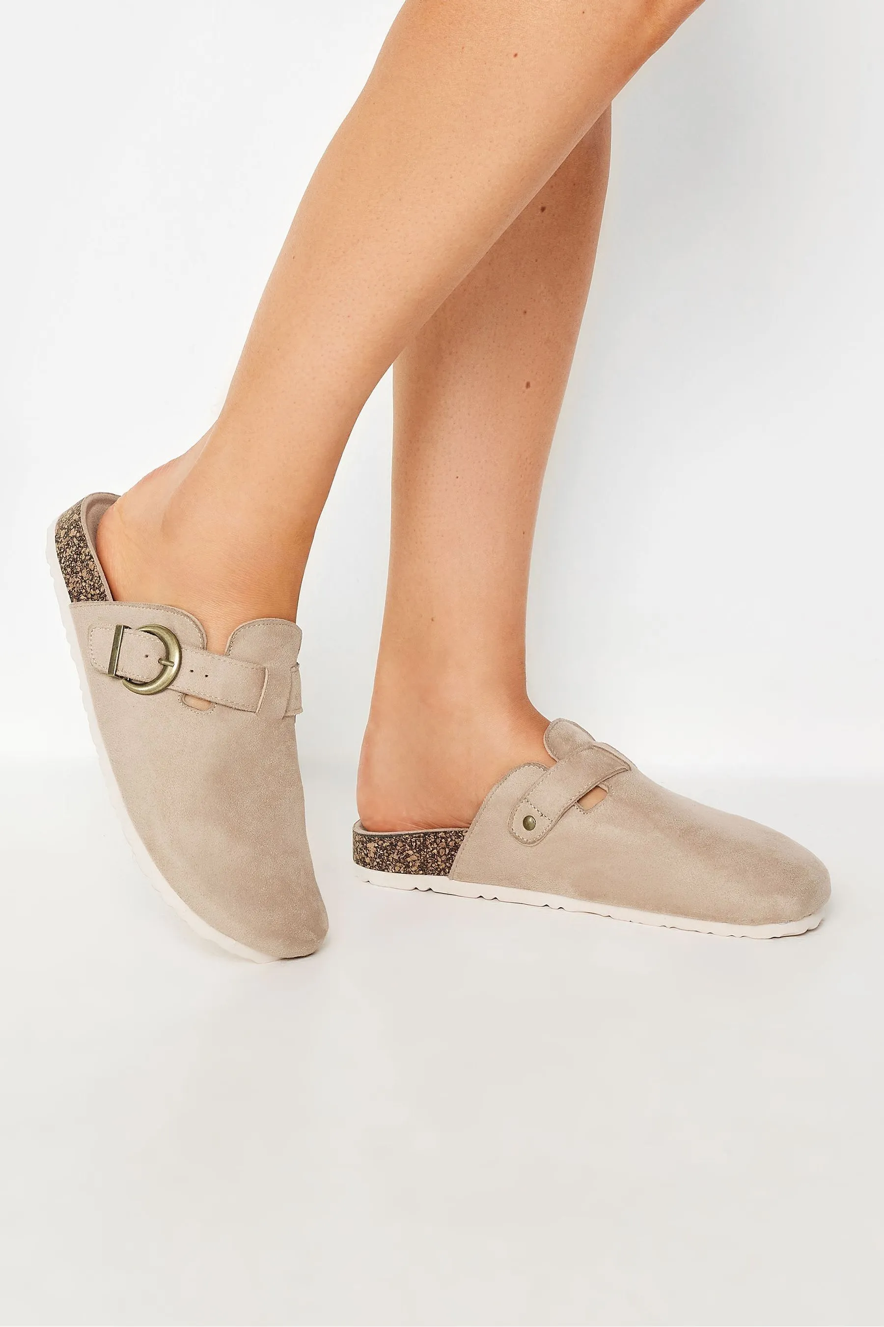 Long Tall Sally Faux Suede Footbed Clogs    