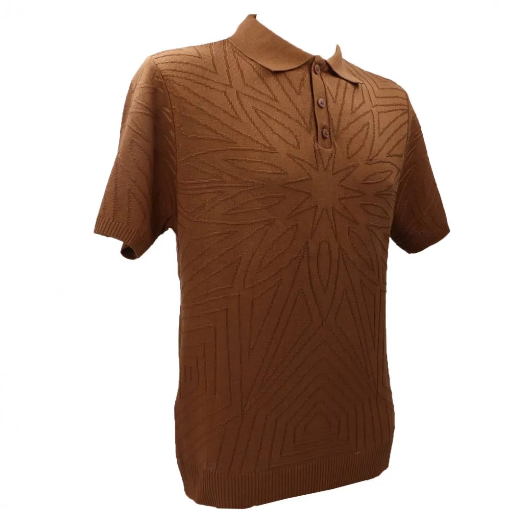 MAGLIA MOD POLO STRUTTURATA Marrone
