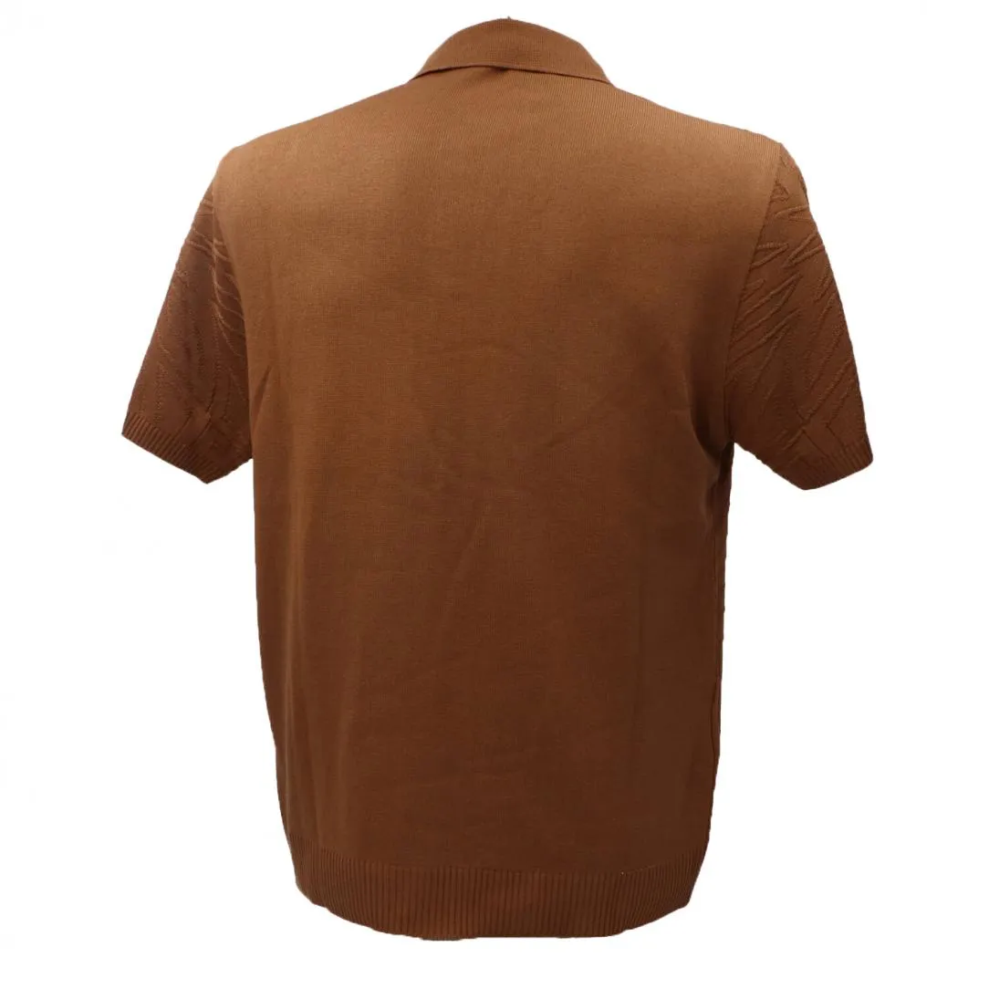 MAGLIA MOD POLO STRUTTURATA Marrone