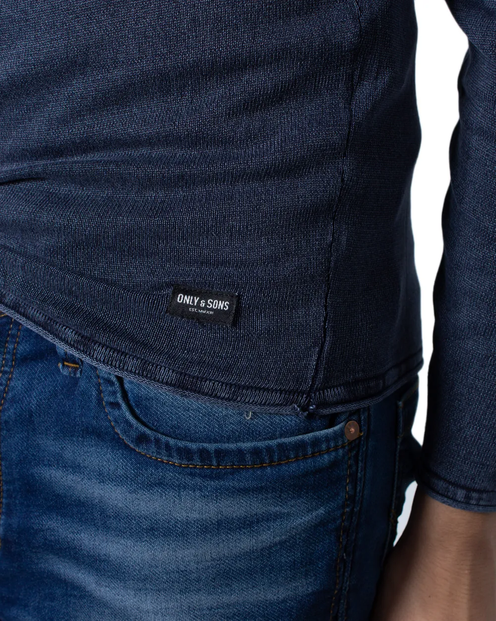 Maglia Only & Sons garson wash crew neck Blu Chiaro