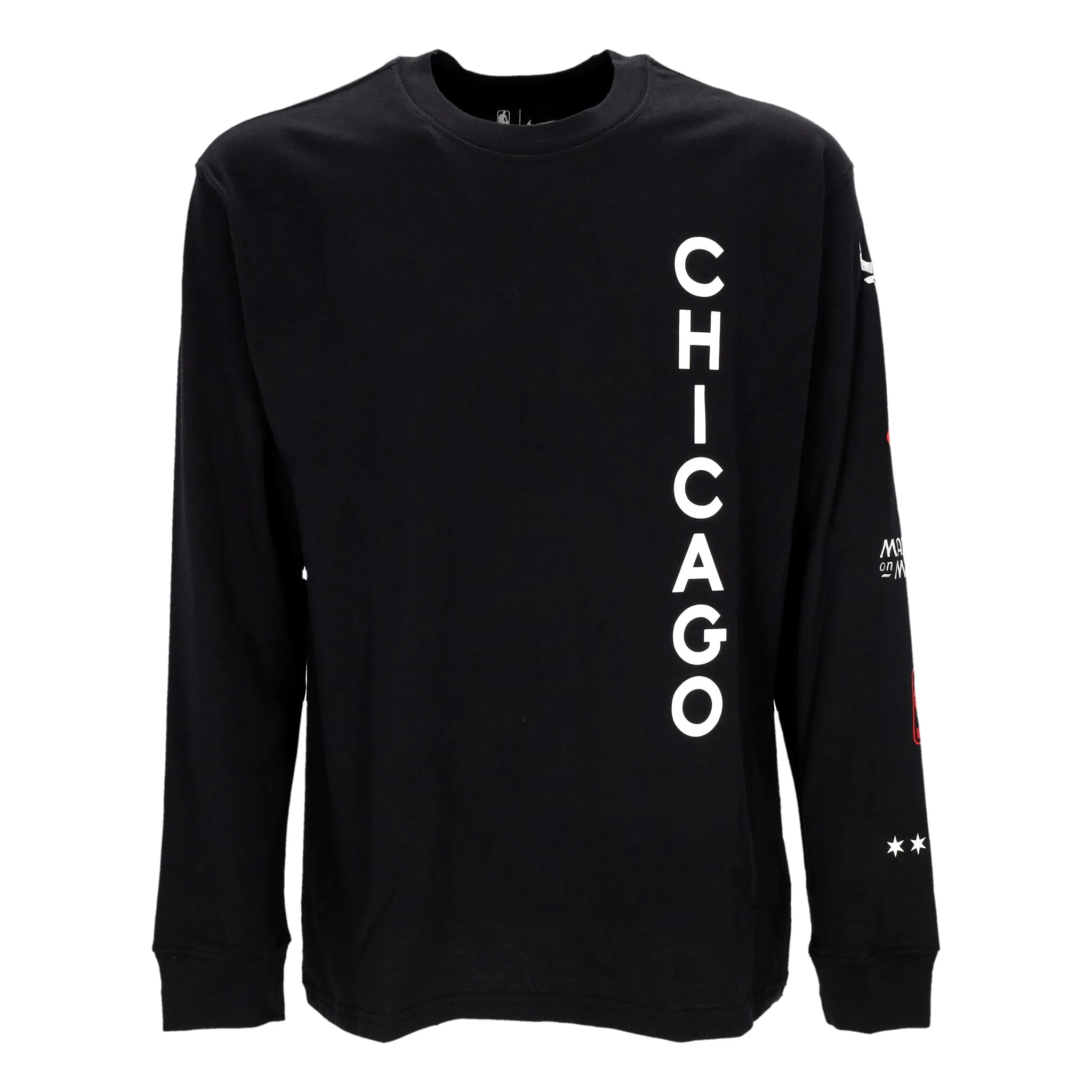 Maglietta Manica Lunga Uomo Nba City Edition M90 L/s Tee Chibul Black