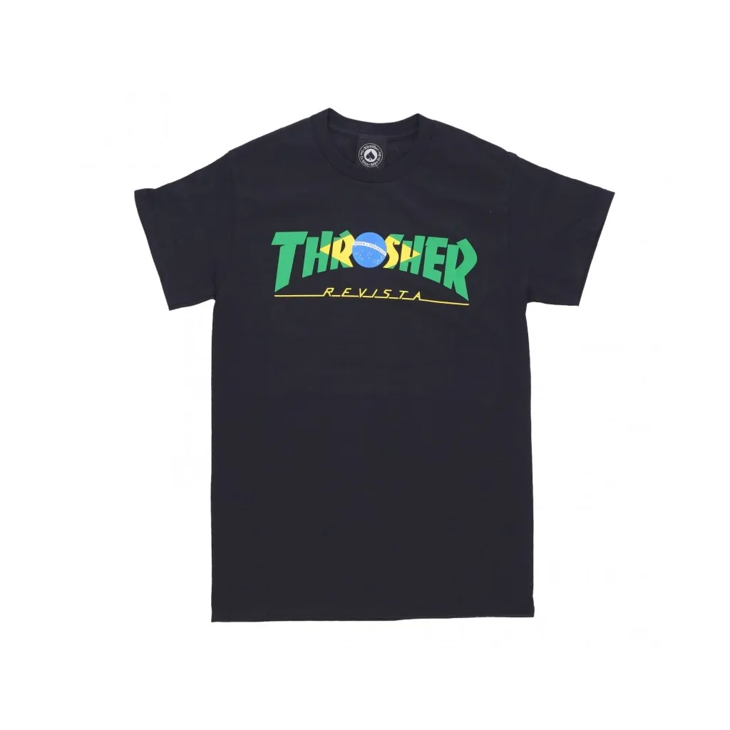 maglietta uomo brazil revista tee BLACK