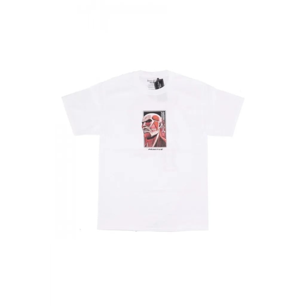 maglietta uomo colossal dirty p tee x attack on titan WHITE
