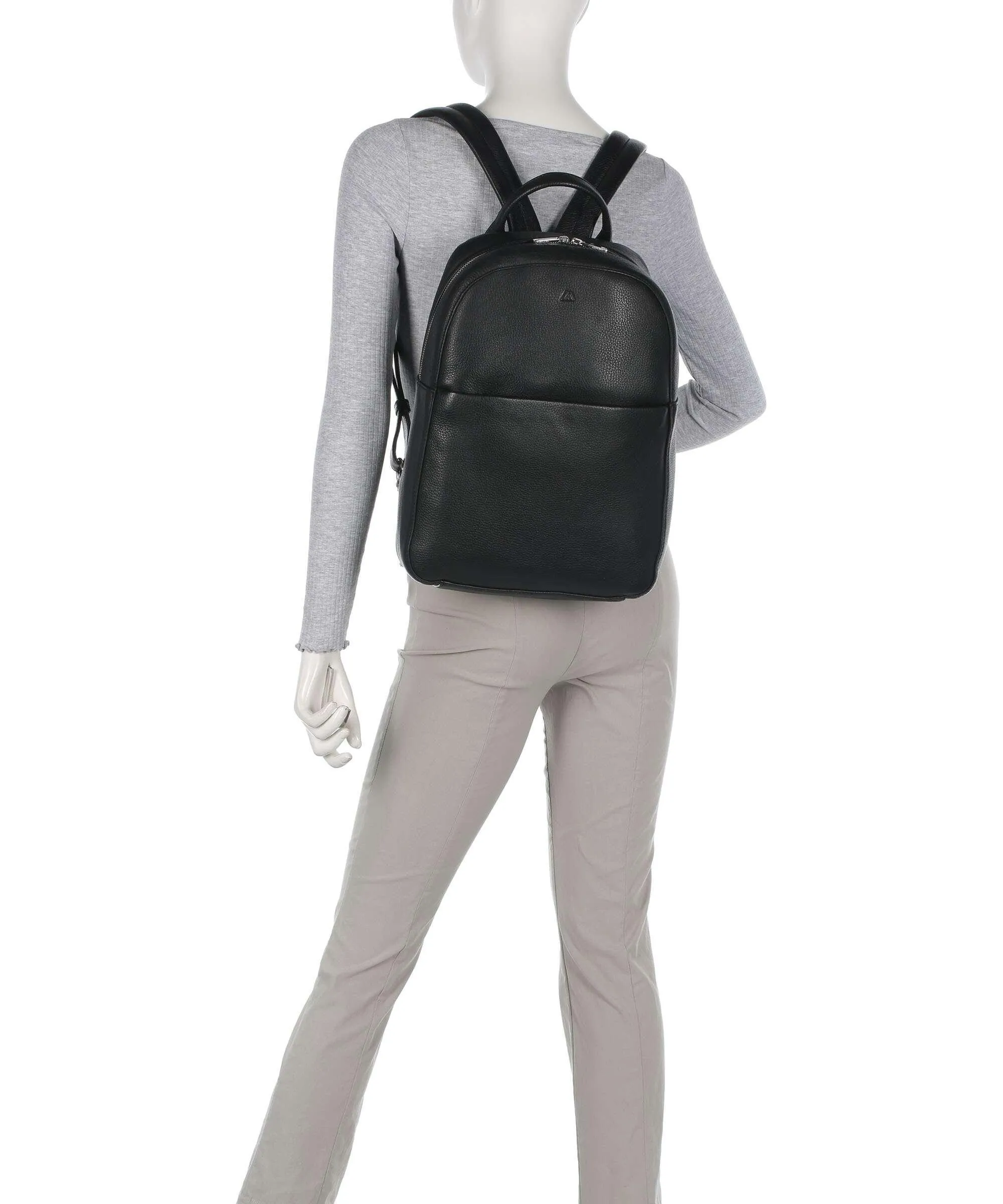  Markberg Derris Zaino 13″ pelle di vacchetta grana nero  