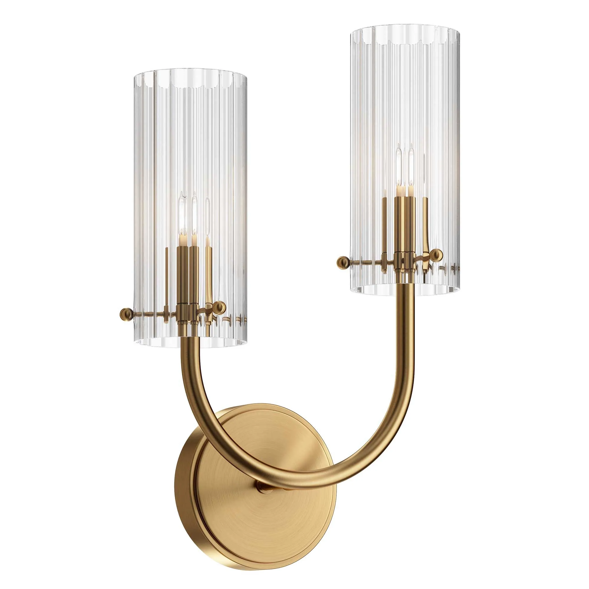 Maytoni  Applique da parete destro struttura classica in metallo e diffusori in vetro Arco - 40W