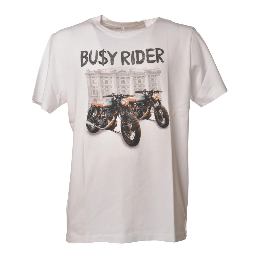 MC2 Saint Barth - T-Shirt Busy Rider - Bianco - Luxury Exclusive Collection