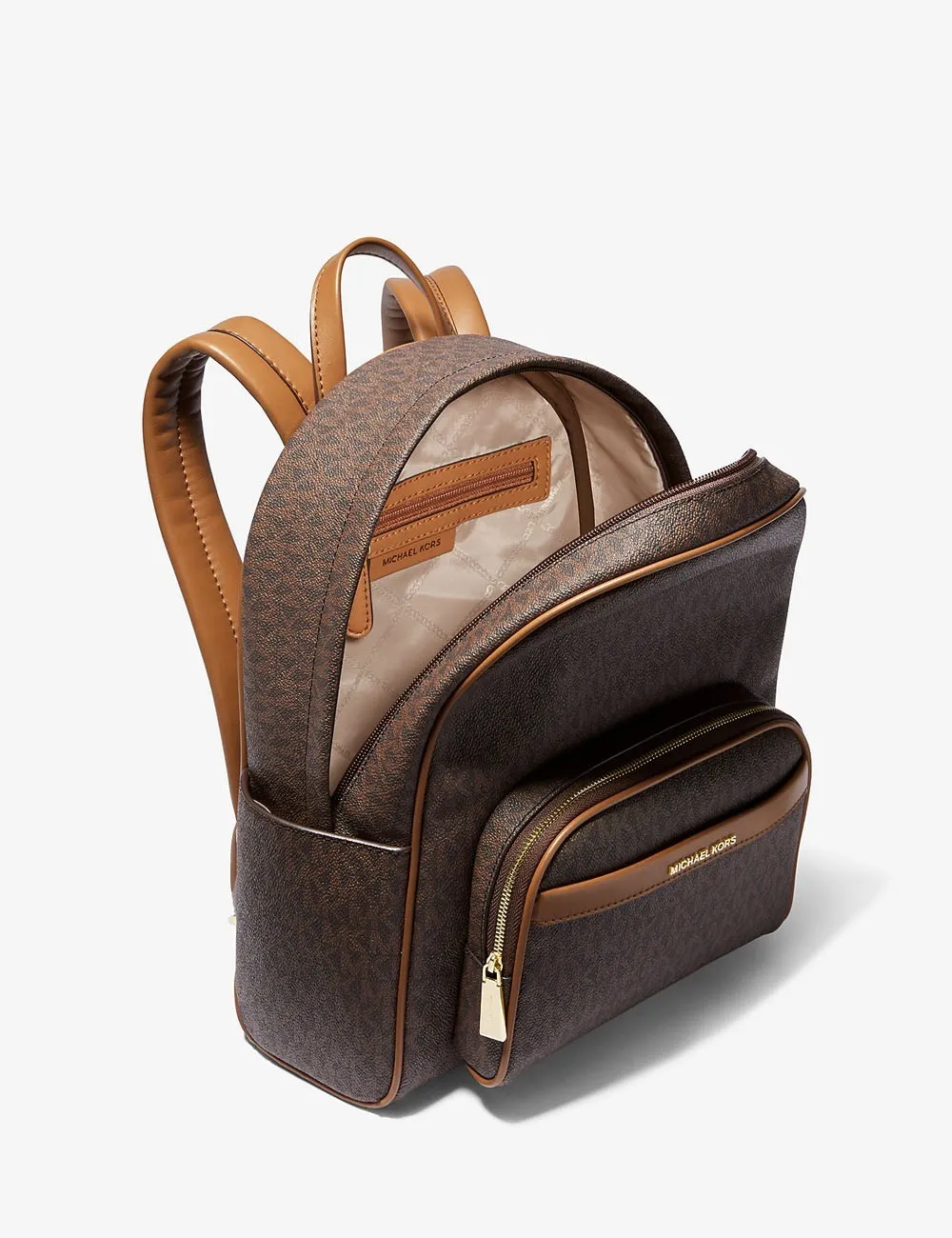 Michael Kors     Zaino medio Bex con logo bronzo/marrone