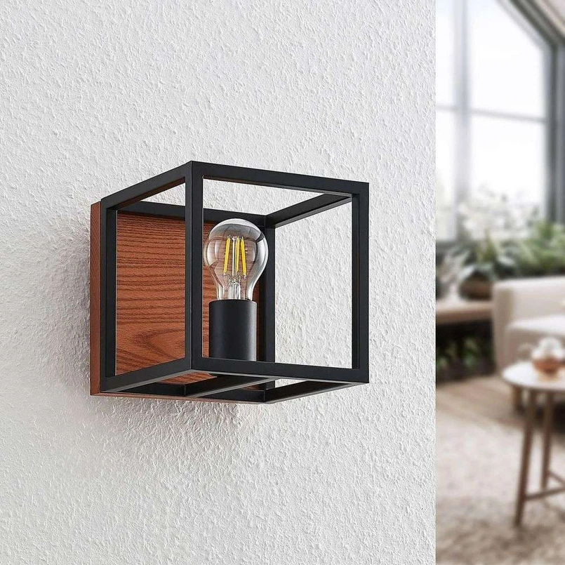 Miravi Applique da Parete Wood/Black - Lindby | Acquista online