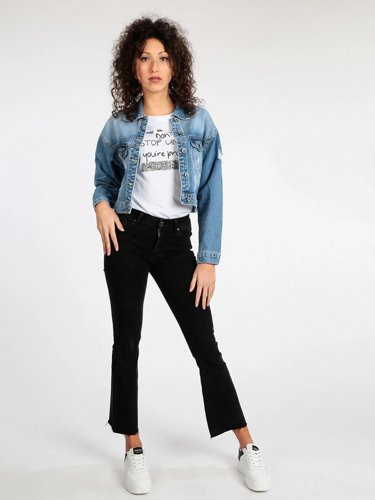 Miti Baci Veste en jean femme oversize