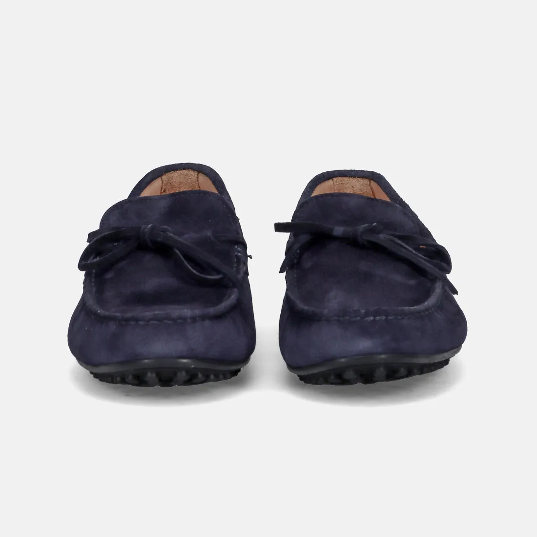 Mocassino Rossano Bisconti in morbido camoscio blu