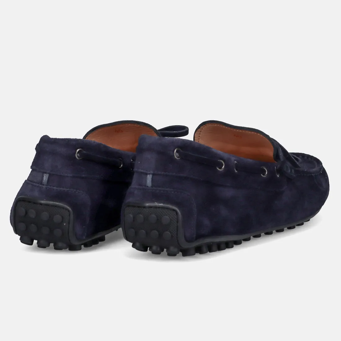 Mocassino Rossano Bisconti in morbido camoscio blu