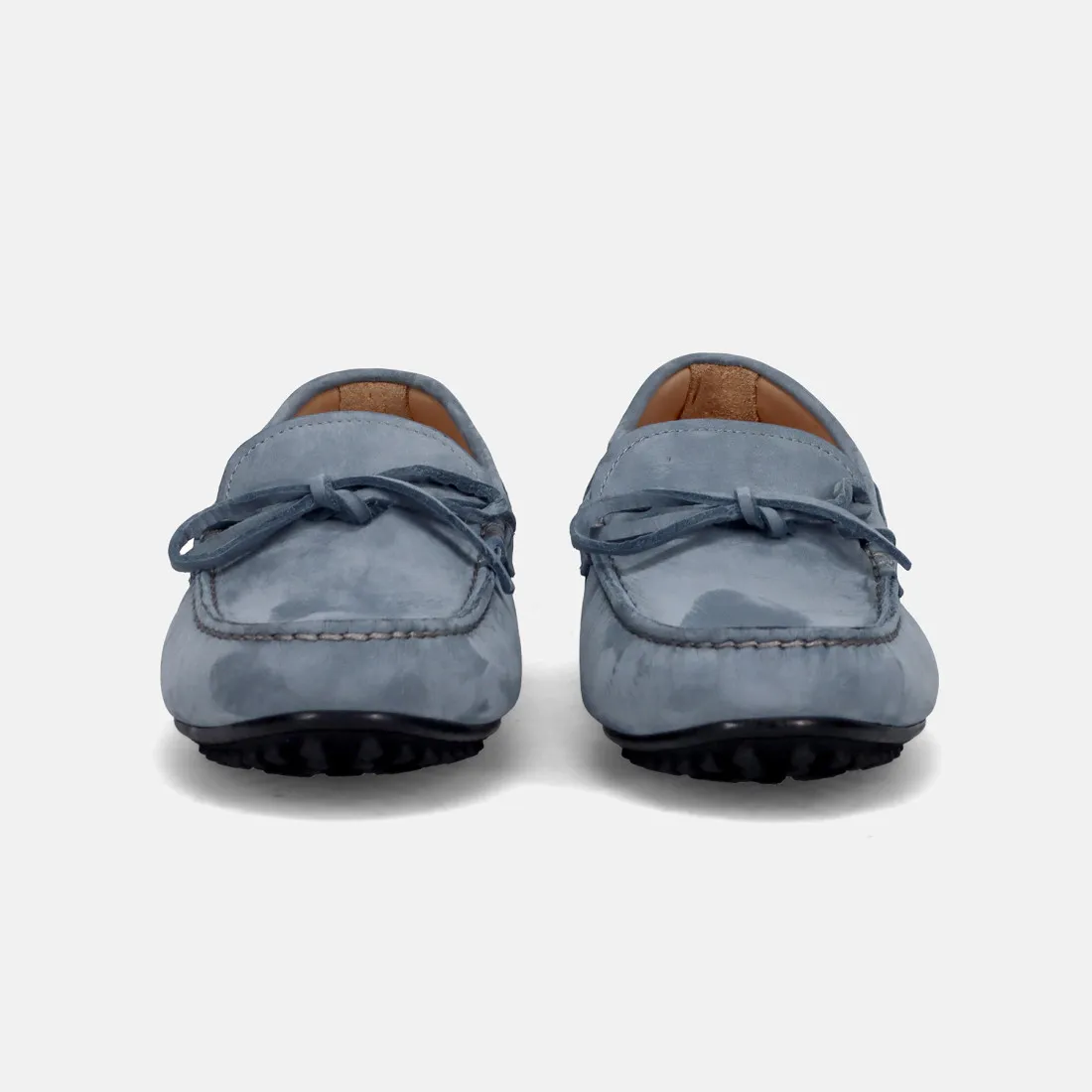 Mocassino Rossano Bisconti in morbido nabuck denim