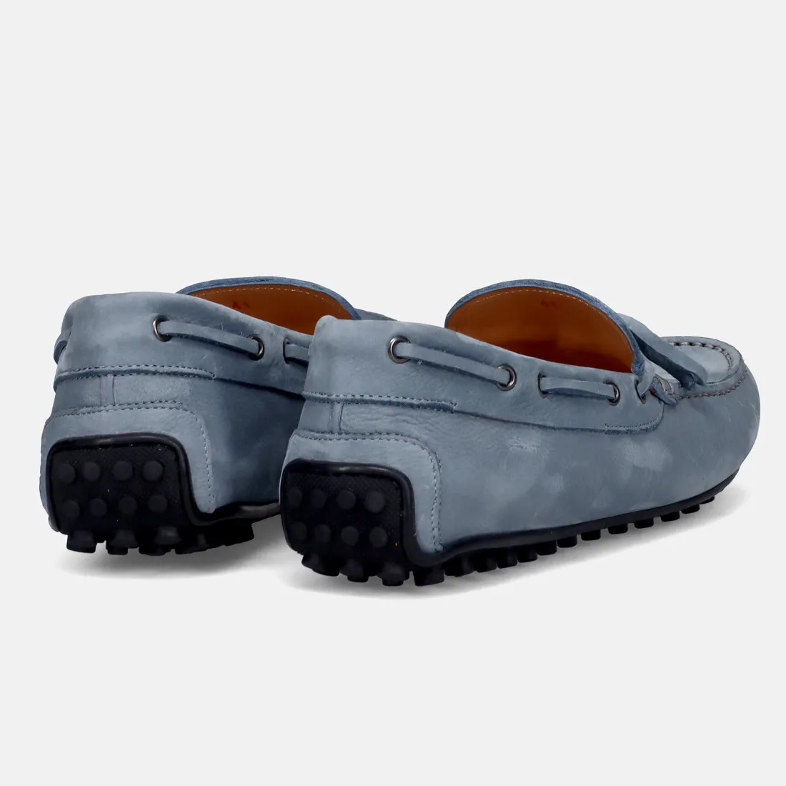 Mocassino Rossano Bisconti in morbido nabuck denim