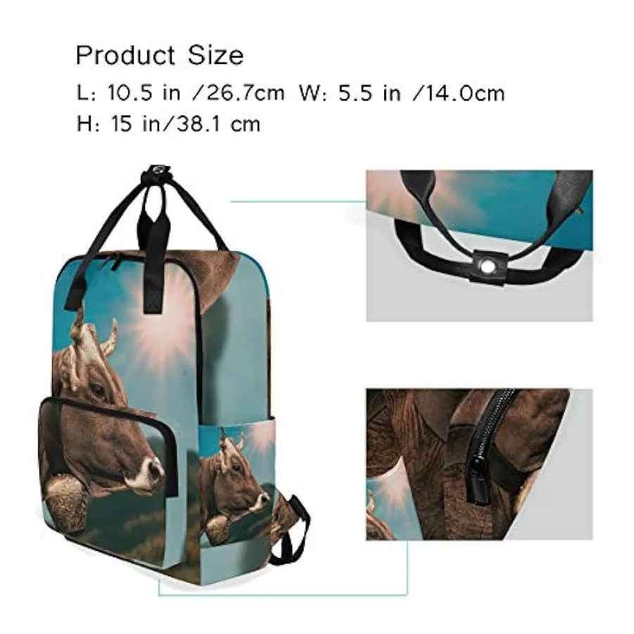 MONTOJ Zaino da viaggio Bull Blue Sky Sun scuola zaino 137762961