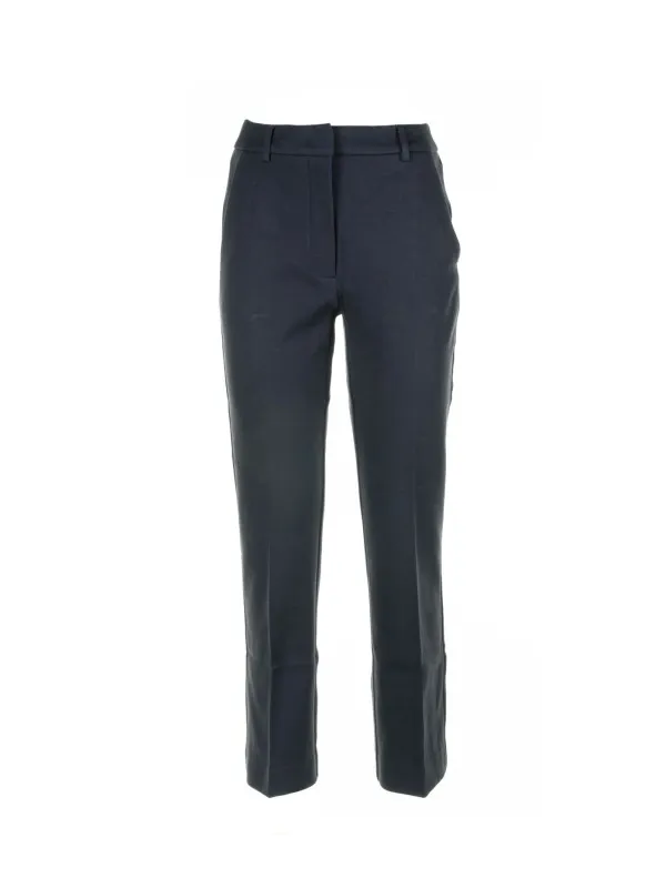 Navy blue cotton trousers
