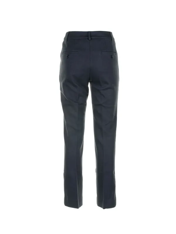 Navy blue cotton trousers
