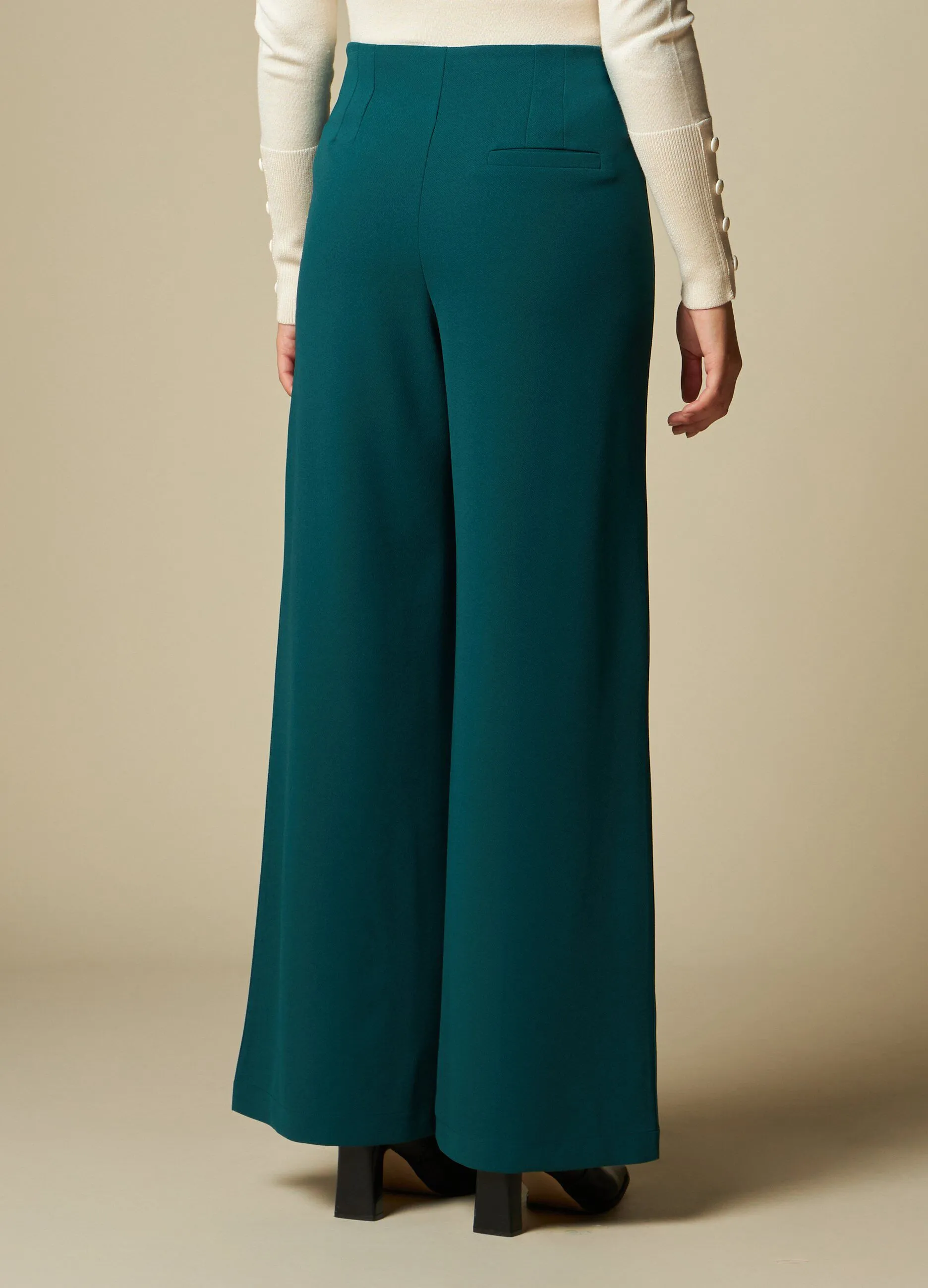 NICE & CHIC  Pantalone palazzo in tinta unita donna