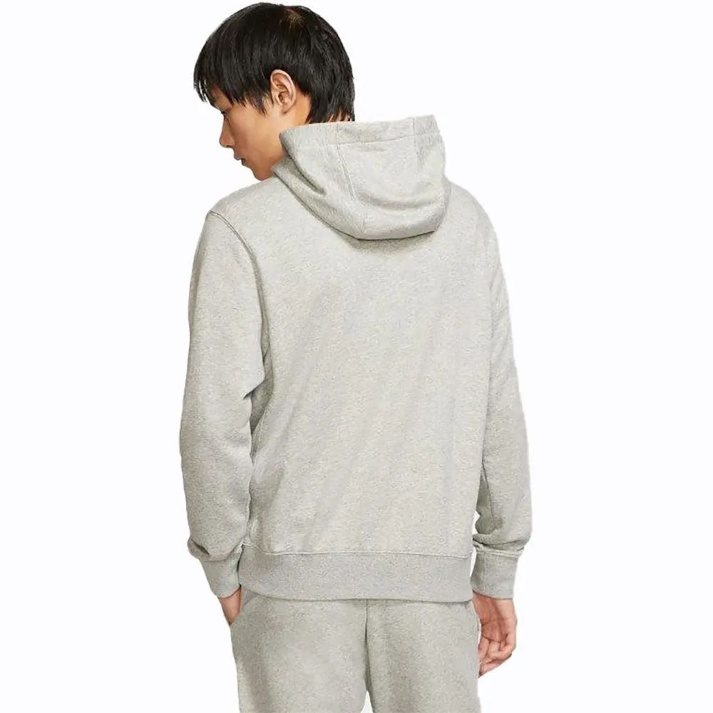 Nike Felpa Full Zip Cappuccio Nsw Club Uomo Grigio