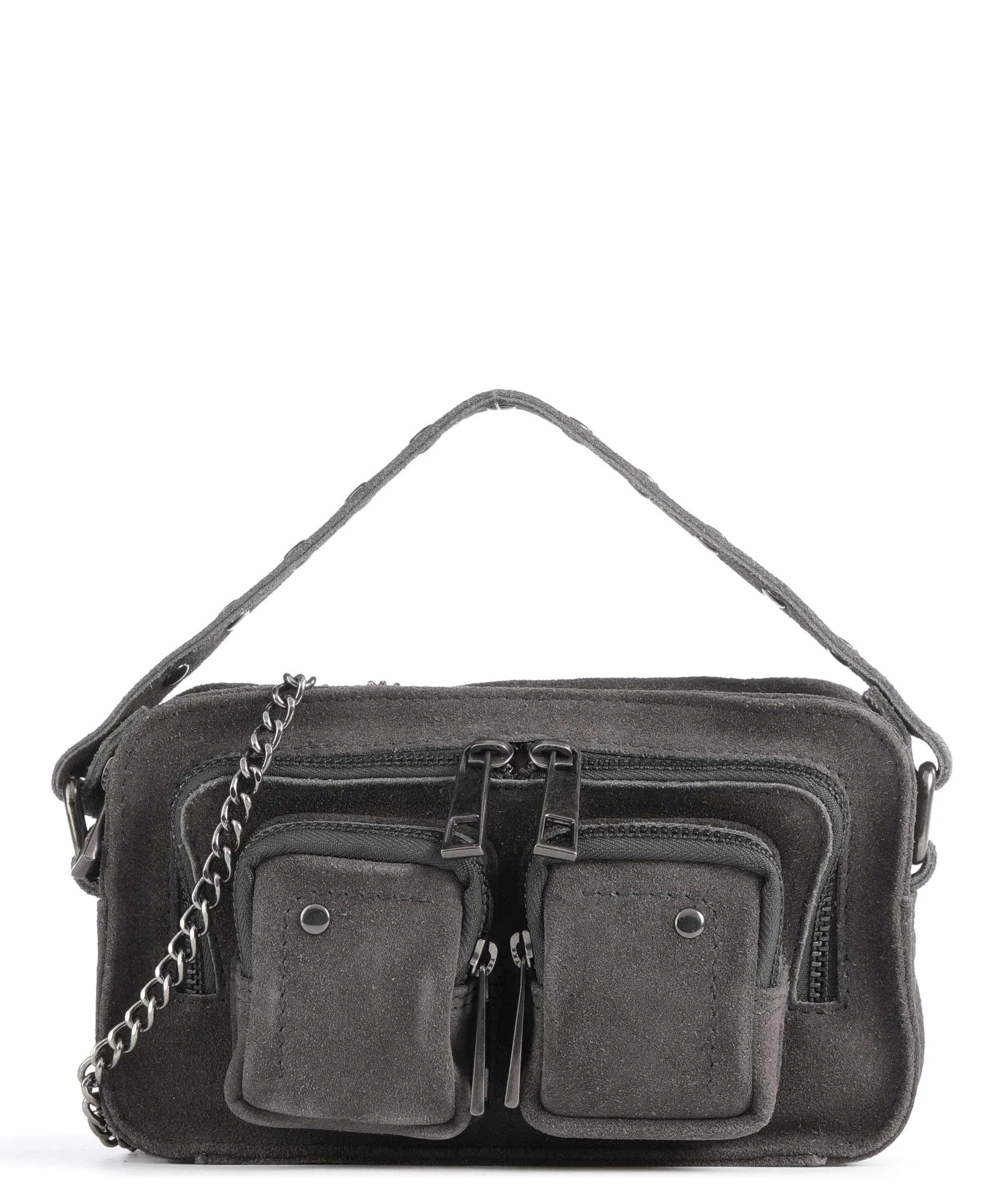  Núnoo Suede Helena Borsa a tracolla pelle ruvida grigio scuro  