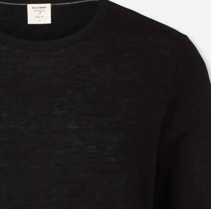 Olymp neck sweater in extra fine merino wool and silk