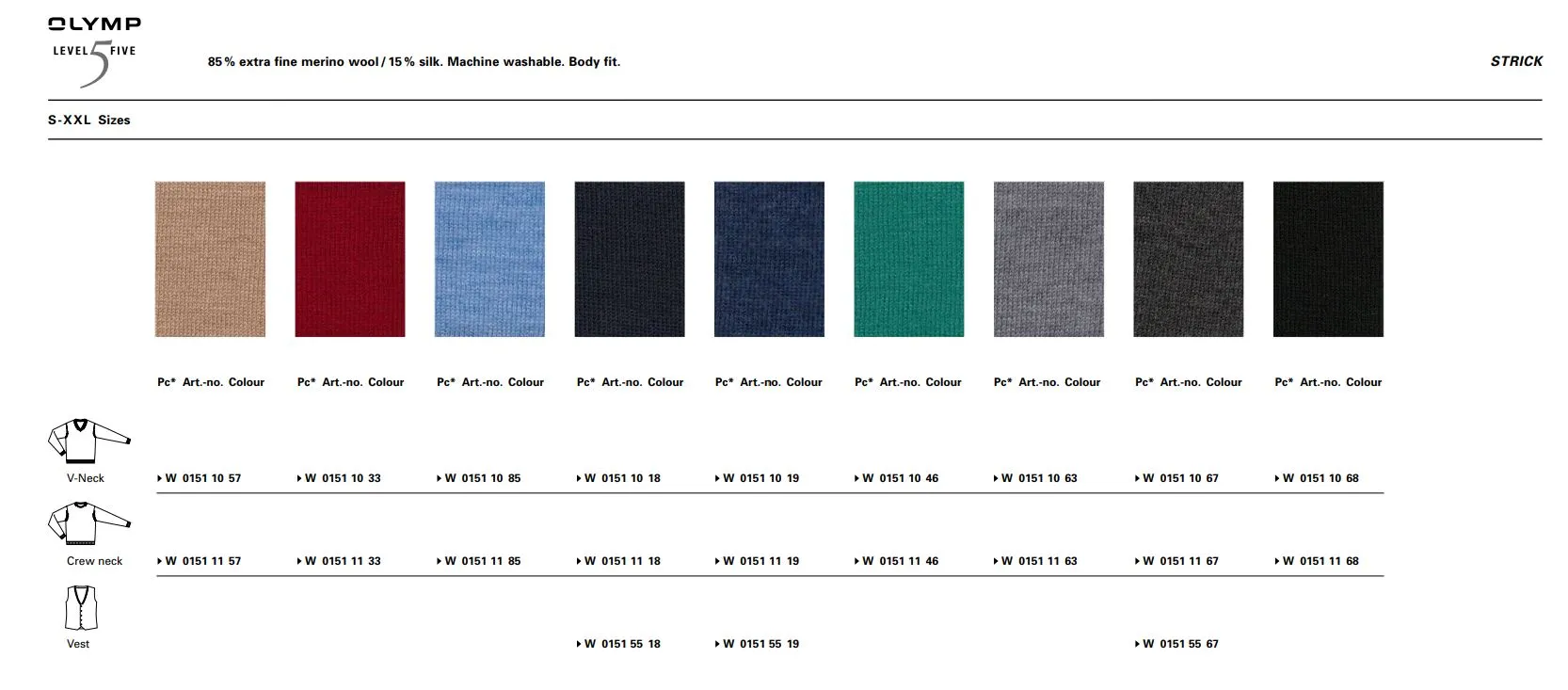 Olymp neck sweater in extra fine merino wool and silk