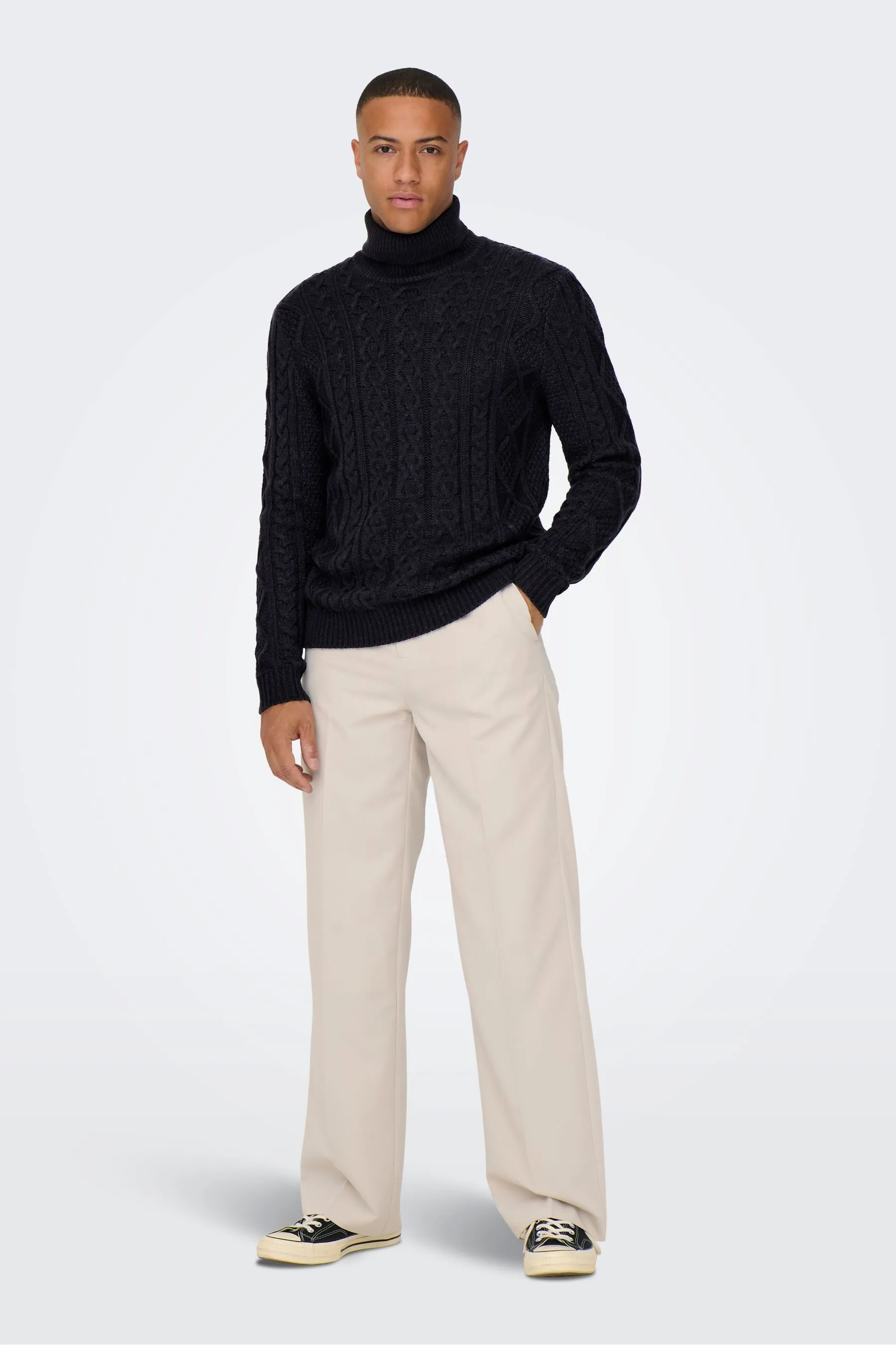 Only & Sons - Maglia comoda a trecce    
