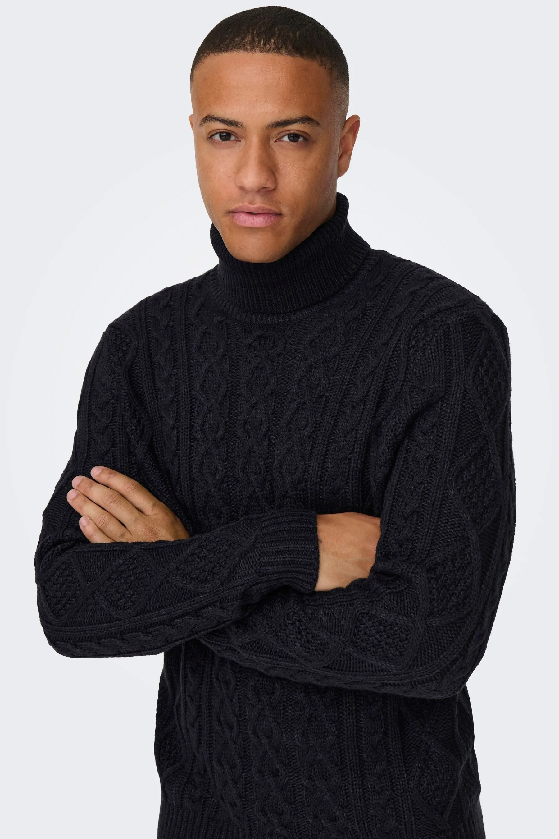 Only & Sons - Maglia comoda a trecce    