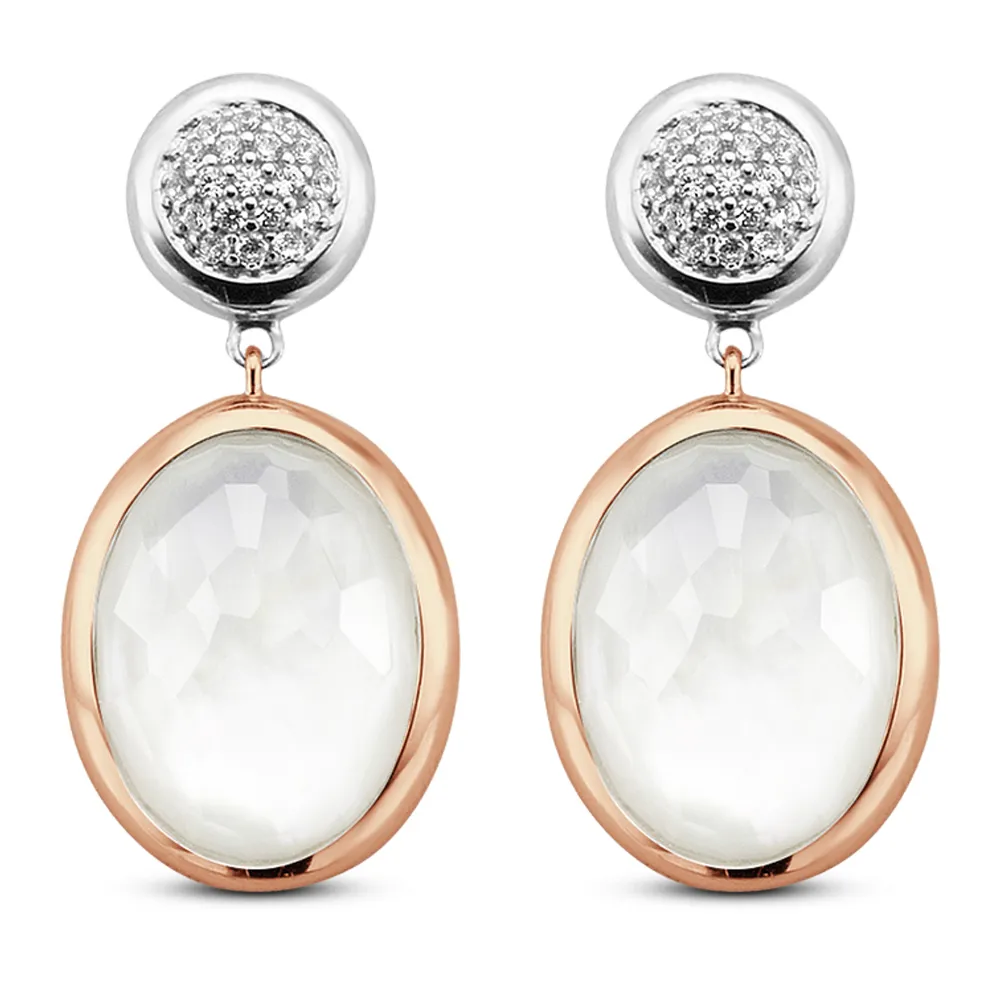 Orecchini Ti Sento Milano con pendente madreperla in argento 7699MW