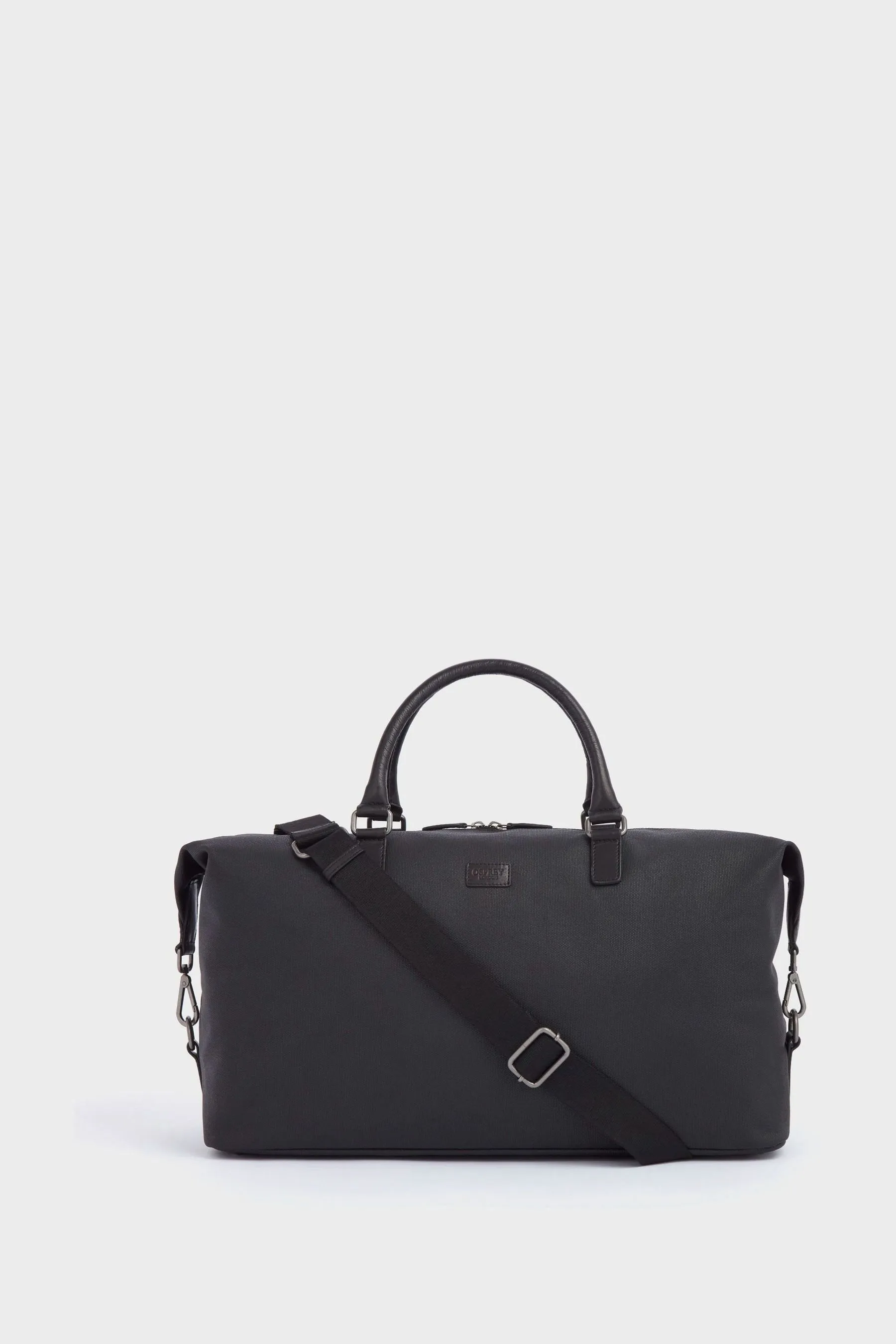 OSPREY LONDON - Grantham Weekend - borsellino in tela cerata e pelle di vitello smaltata Borsa grande Borsa