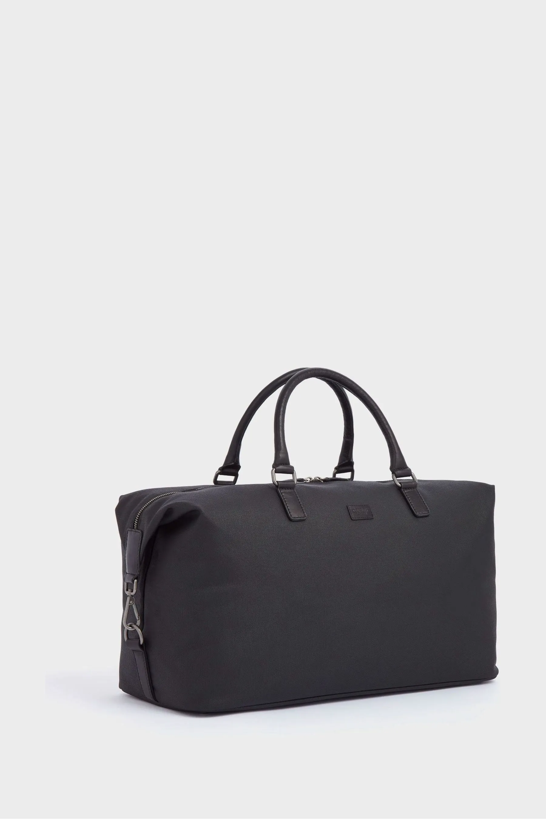 OSPREY LONDON - Grantham Weekend - borsellino in tela cerata e pelle di vitello smaltata Borsa grande Borsa