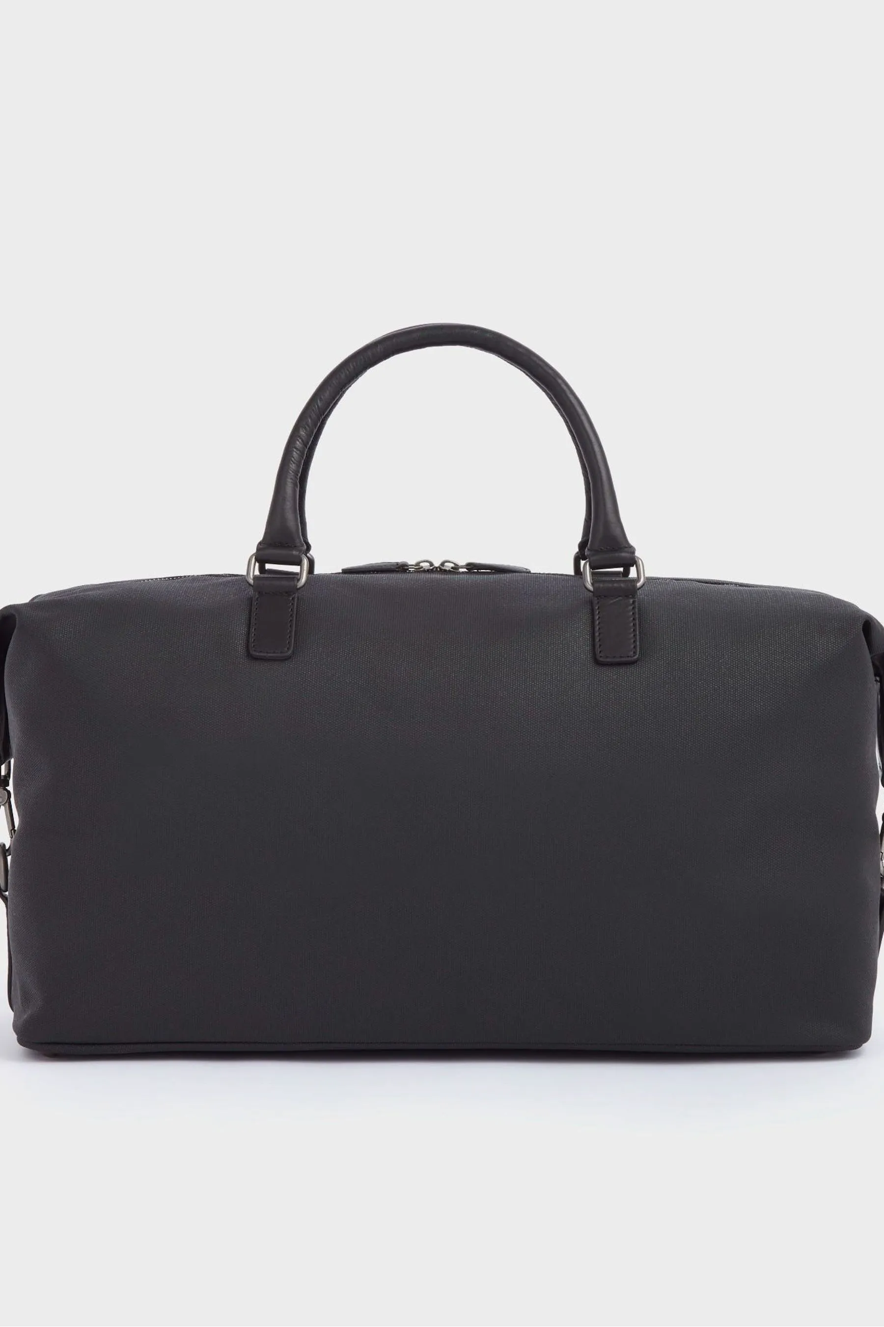 OSPREY LONDON - Grantham Weekend - borsellino in tela cerata e pelle di vitello smaltata Borsa grande Borsa