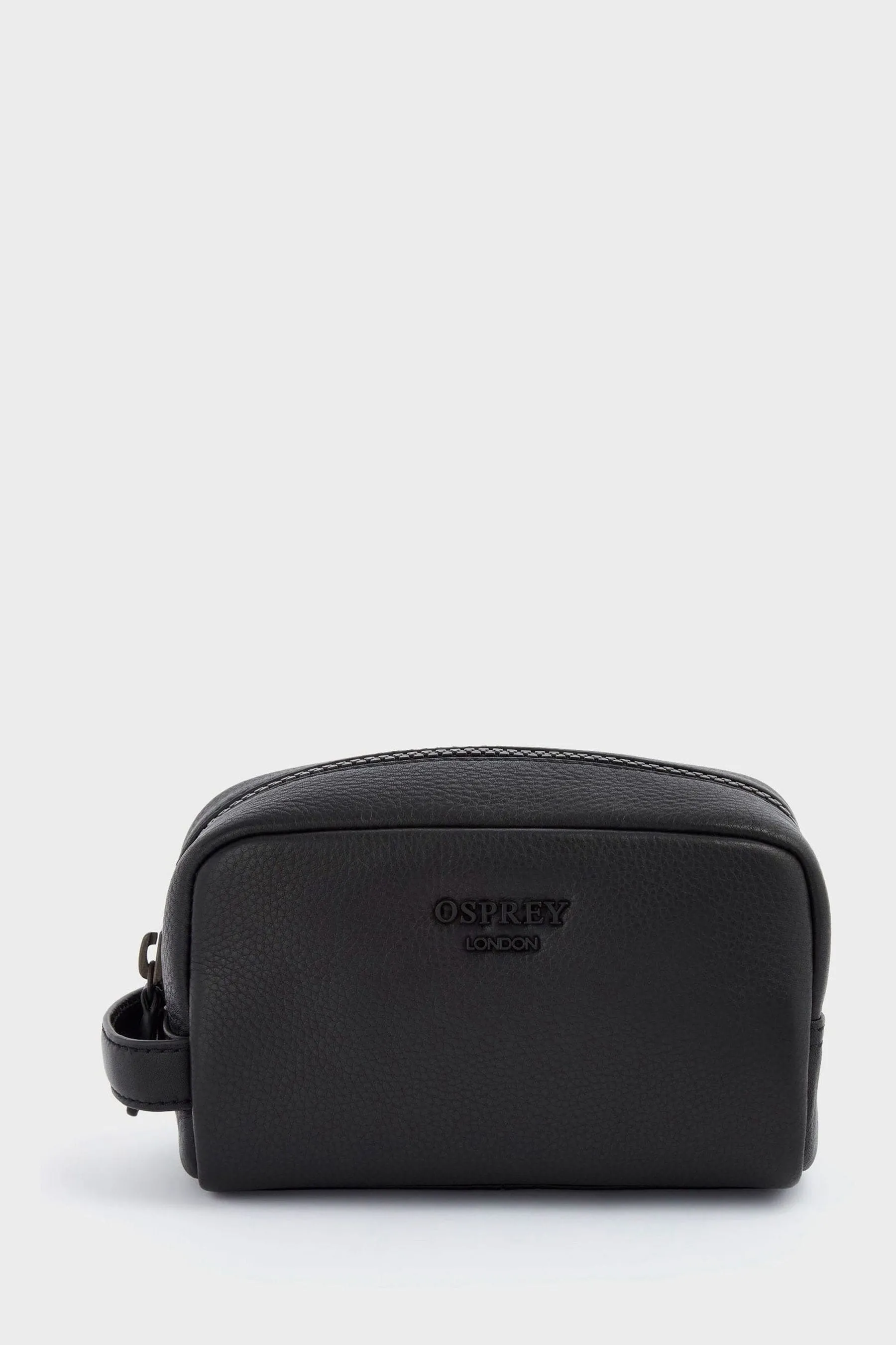 OSPREY LONDON - The Onyx - Nero in pelle - Beauty-case